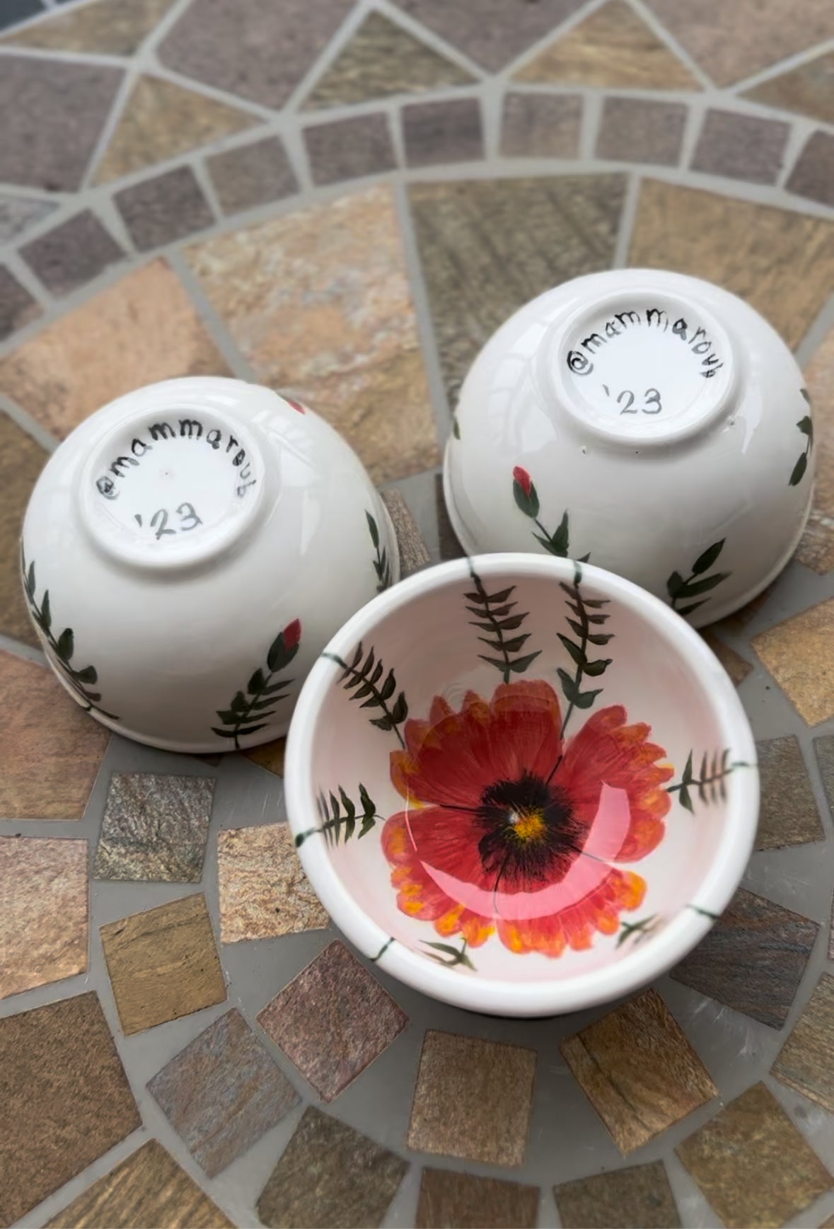 Wild Poppy Mini Bowls