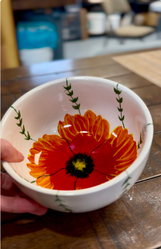 Wild Poppy Cereal Bowl