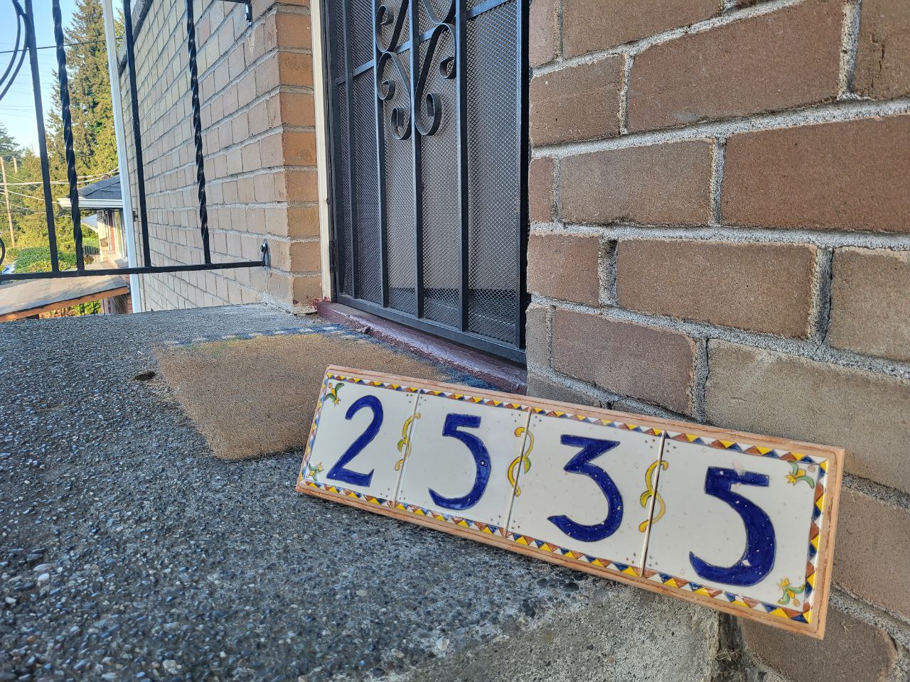 Tiles with Home Numbers