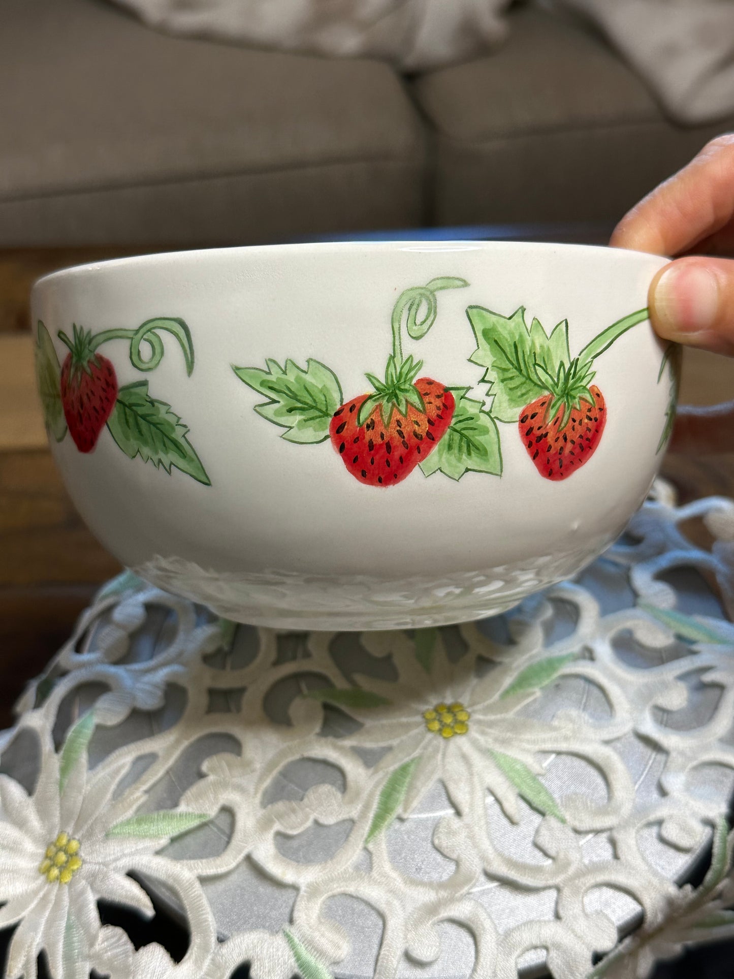 Strawberry Fields Cereal Bowl