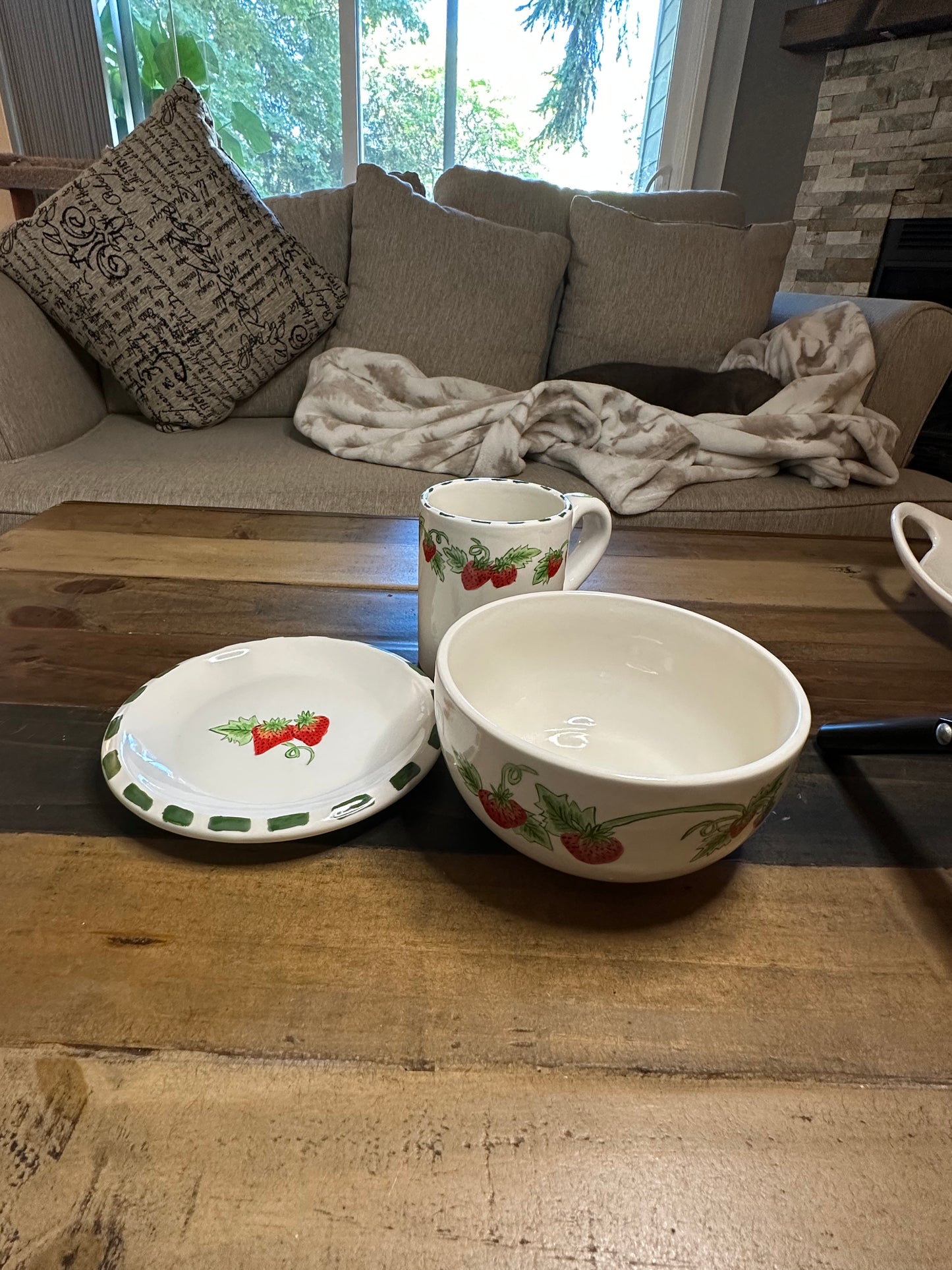 Strawberry Fields Cereal Bowl