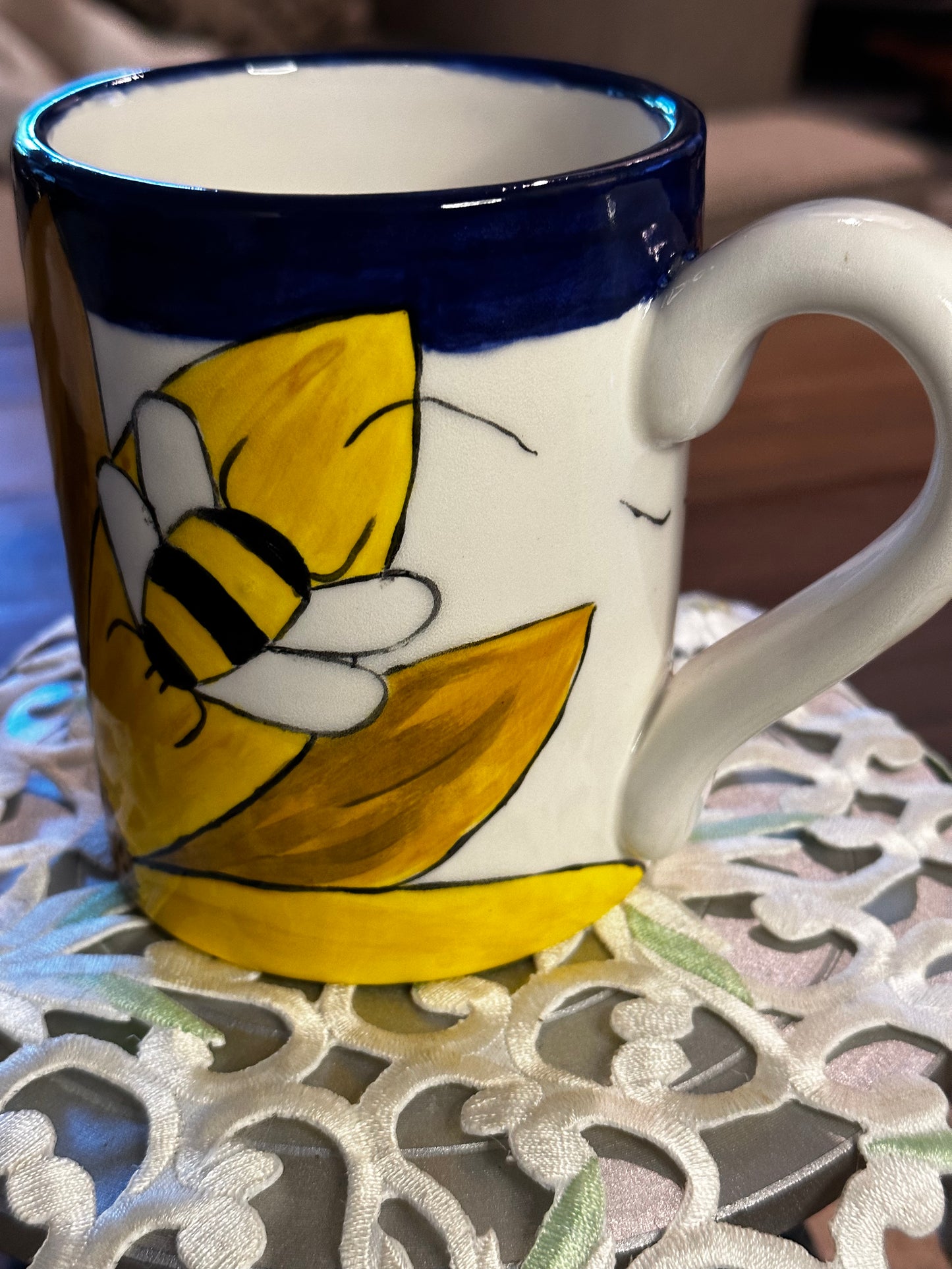 Sunflower Bee Jumbo Mug