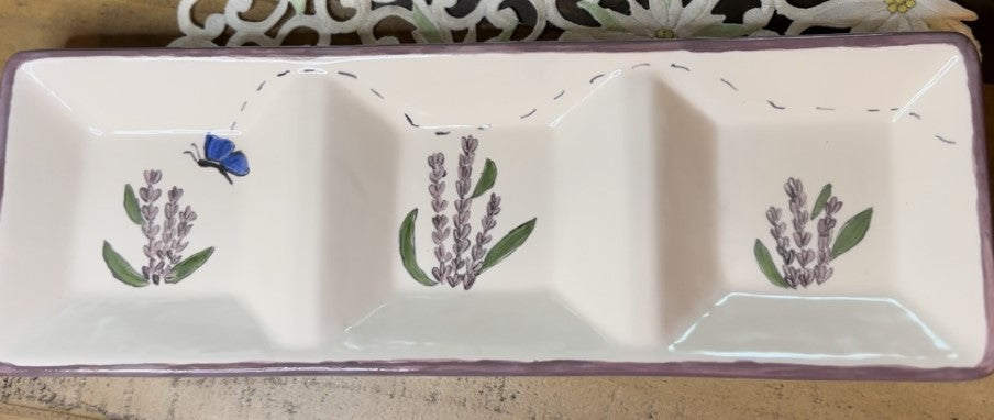 Customizable Three Section Dish